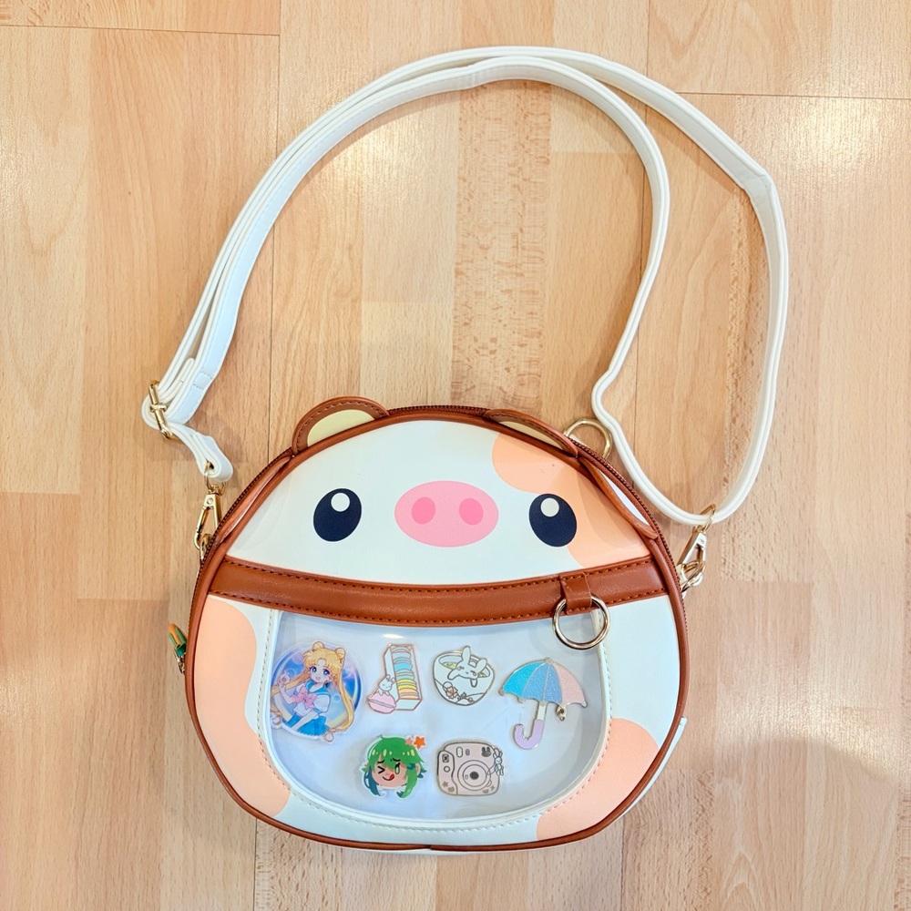 Pwuffy | Peach Fruit Cow Convertible Ita Bag